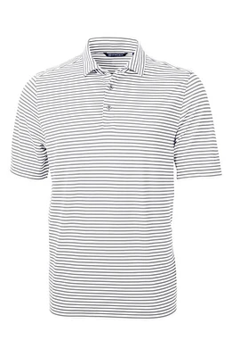 Cutter & Buck Virtue Eco Piqué Stripe Polo at Nordstrom,