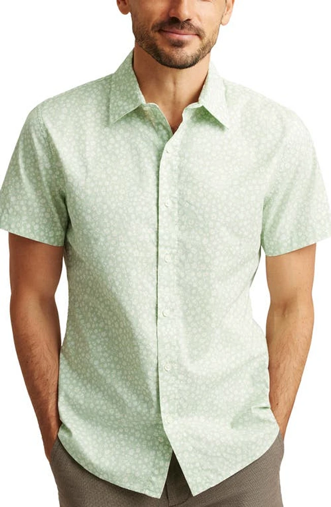 Bonobos Riviera Floral Short Sleeve Stretch Cotton Button-Up Shirt Bordeta C13 at Nordstrom,