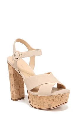 Veronica Beard Lucille Platform Sandal in Ecru at Nordstrom, Size 6.5