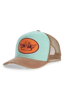 BOYS LIE Lover Terry Trucker Hat in Light/Pastel Green at Nordstrom