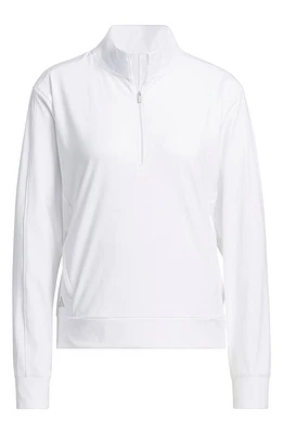 adidas Golf Ultimate365 Performance Half-Zip Pullover White at Nordstrom,