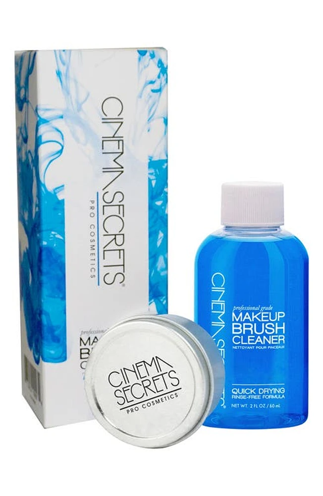 Cinema Secrets Travel Professional Makeup Brush Cleaner Starter Kit in Vanilla at Nordstrom, Size 2 Oz