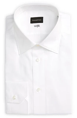 ZEGNA Men's Paul 100 Fili Button-Up Shirt White at Nordstrom,