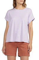 JAG Drapey Cuff Cotton & Modal T-Shirt Lavender at Nordstrom,