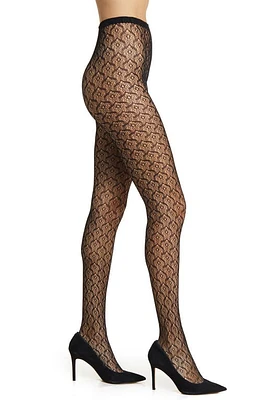 Stems Diamond Point Fishnet Tights in Black at Nordstrom