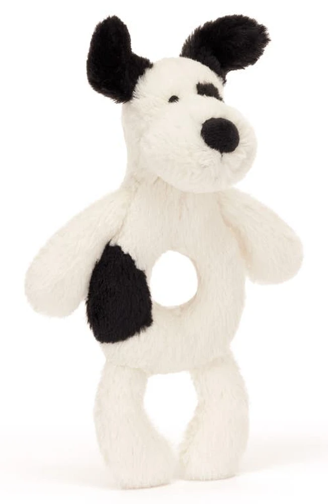 Jellycat Puppy Ring Rattle in White Multi at Nordstrom