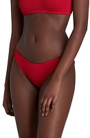 bond-eye The Sign Hipster Bikini Bottoms in Baywatch Red at Nordstrom