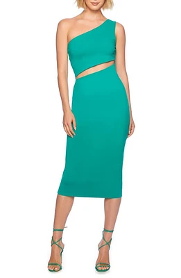 Susana Monaco Cutout One-Shoulder Dress Nettle at Nordstrom,