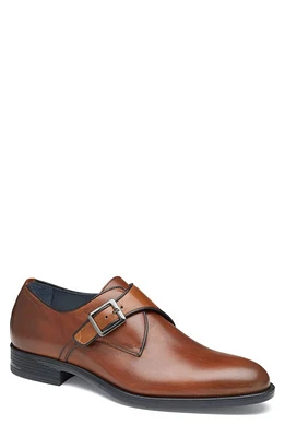 JOHNSTON & MURPHY COLLECTION Flynch Monk Strap Loafer Tan Italian Calfskin at Nordstrom,