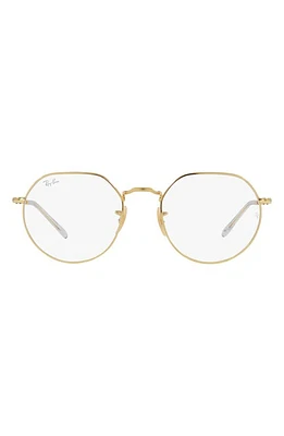 Ray-Ban 53MM JACK POLARIZED IRREGULAR in Gold Flash at Nordstrom