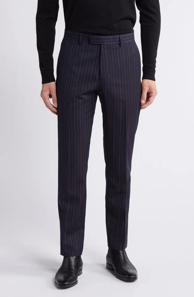 Tiger of Sweden Tense Pinstripe Wool Pants Light Ink at Nordstrom, Us