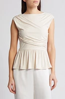 RUE SOPHIE Leona Asymmetric Back Peplum Top at Nordstrom,