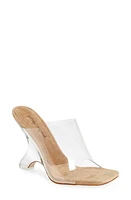 Jeffrey Campbell Bare Slide Sandal Nude Suede Clear at Nordstrom,