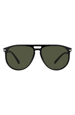 Persol 58mm Pilot Sunglasses in Black at Nordstrom