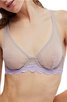 Free People Mid Week Dotted Mesh Underwire Bra at Nordstrom,