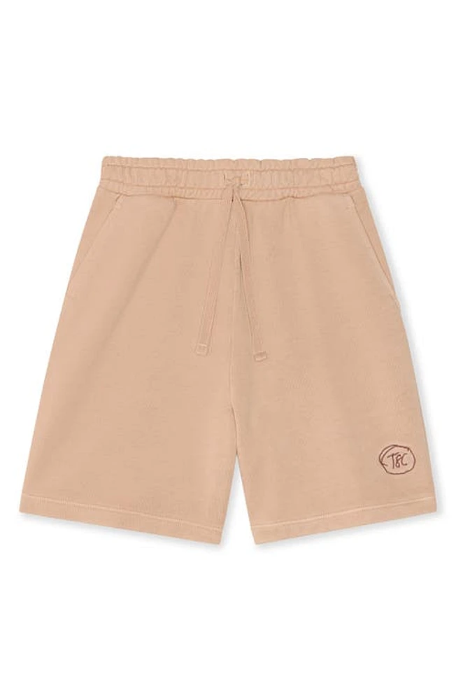 The Sunday Collective Kids' Natural Dye Everyday Shorts Latte at Nordstrom,