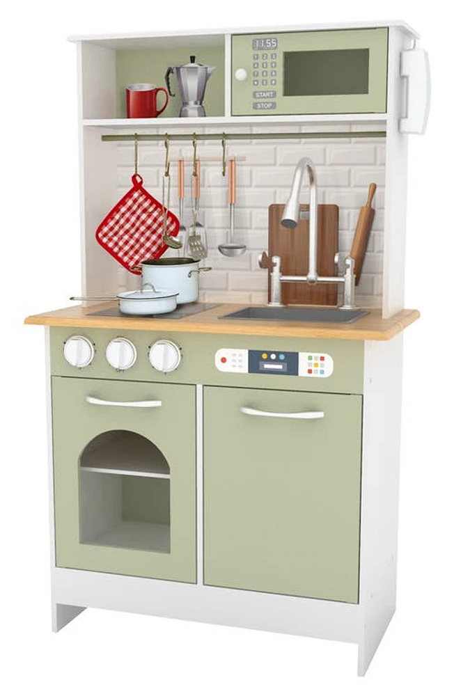 Teamson Kids Little Chef Play Kitchen in Olive Green at Nordstrom