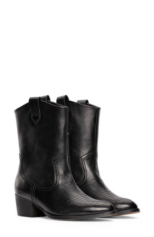 Clarks(r) Octavia Up Western Boot Black Leat at Nordstrom,