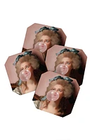 Deny Designs Bubblegum Princess Set of 4 Coasters in Pink at Nordstrom