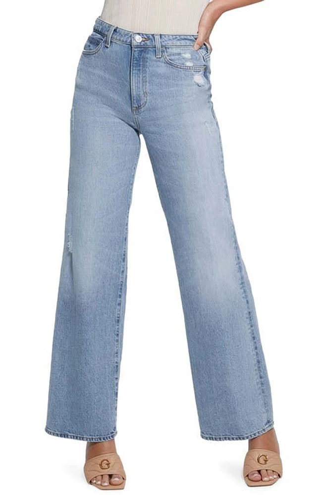 GUESS Wide Leg Jeans in Blue at Nordstrom, Size 28 32