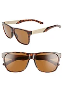 Smith Lowdown Steel 56mm ChromaPop Polarized Sunglasses in Dark Tortoise/Brown at Nordstrom