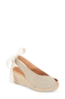 patricia green Dolce Espadrille Wedge Sandal Natural Lurex at Nordstrom,