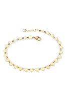 Lana Laser Heart Chain Bracelet in Yellow Gold at Nordstrom, Size 7