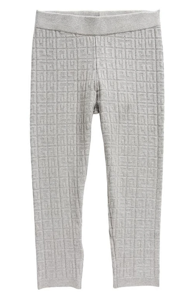 GIVENCHY KIDS Kids' 4G Jacquard Leggings in Heather Grey at Nordstrom, Size 6Y