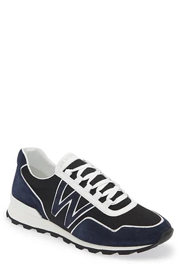 JM WESTON On My Way Ghillies Sneaker Black/White/Navy at Nordstrom,