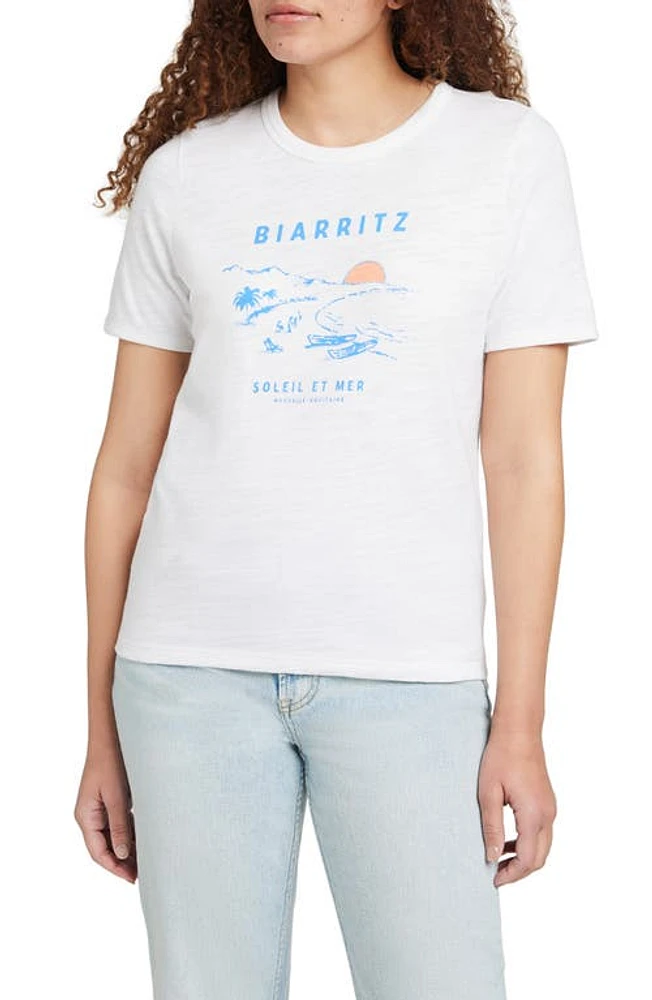 Faherty Sunwashed Slub Organic Cotton Graphic T-Shirt Biarritz Coast at Nordstrom,