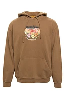 Round Two Flower Festival Graphic Hoodie Coffee at Nordstrom,