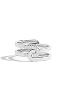 JEM Paris Étreintes Half Ridged Ring in 18K White Gold at Nordstrom, Size 2.5