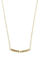 Argento Vivo Sterling Silver Hammered Pendant Necklace in Gold at Nordstrom