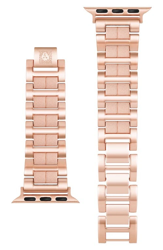 Anne Klein Apple Watch Bracelet Watchband in Rosegold at Nordstrom