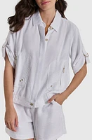 DKNY Roll Tab Front Button Jacket at Nordstrom,