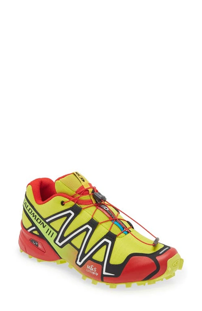 Salomon Gender Inclusive Speedcross 3 Sneaker Sulphur Spring/red/black at Nordstrom, Women's