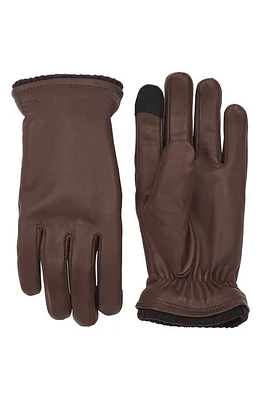 Hestra John Sheepskin Gloves Brown at Nordstrom,