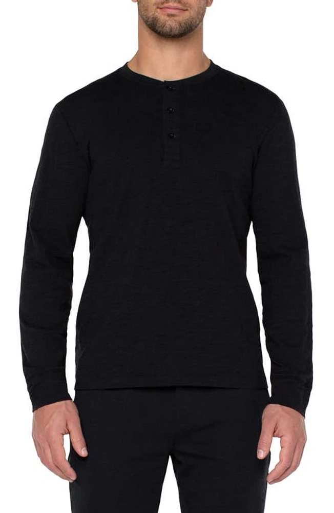 Liverpool Los Angeles Cotton Slub Knit Henley at Nordstrom,