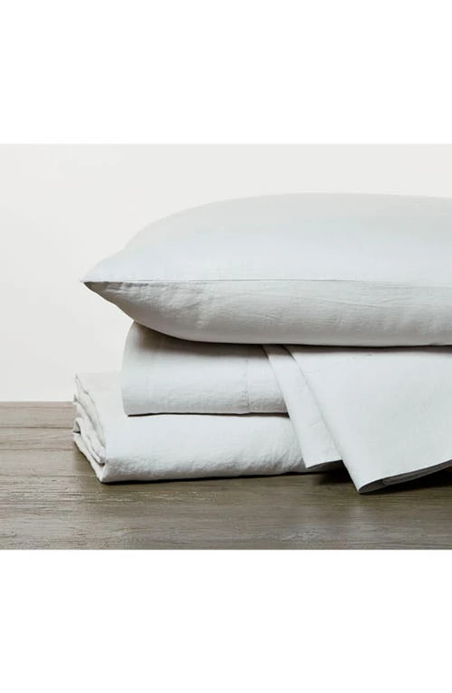 Coyuchi Relaxed Organic Linen Sheet Set in Fog at Nordstrom