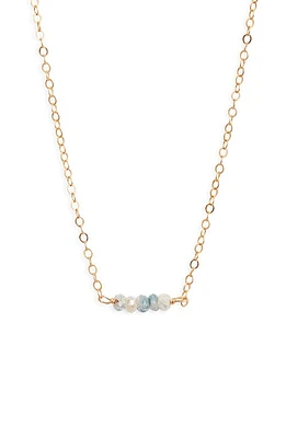 ki-ele Luna Moonstone Necklace in Gold at Nordstrom