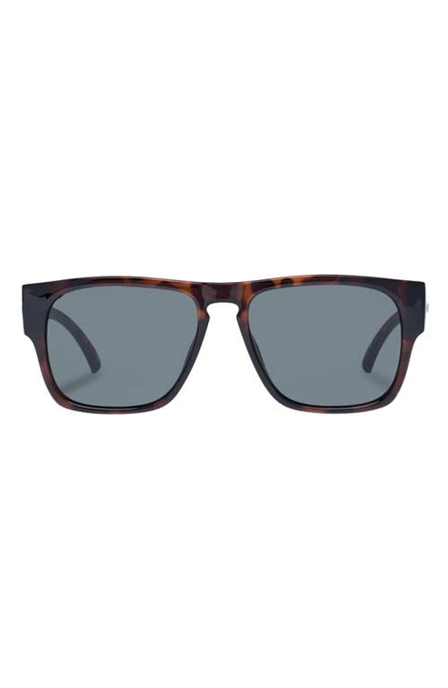 Le Specs Transmission 56mm D-Frame Sunglasses in Tort at Nordstrom