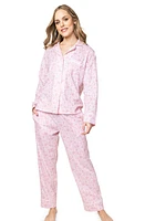 Petite Plume Sussex Cotton Pajamas in Pink at Nordstrom, Size X-Large