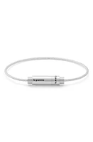 le gramme 9G Brushed Triptych Cable Bracelet Silver at Nordstrom, Cm