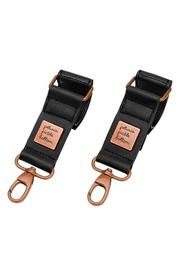 Petunia Pickle Bottom Faux Leather Valet Stroller Clips in Black at Nordstrom