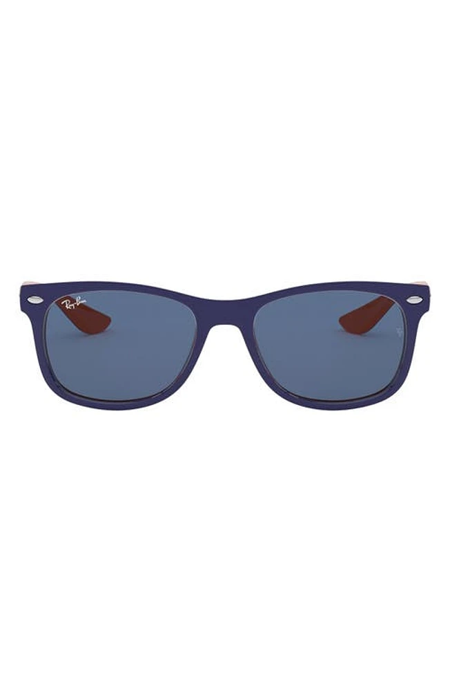 Ray-Ban Junior 48mm Wayfarer Sunglasses in Top Blue/Orange/Blue Solid at Nordstrom