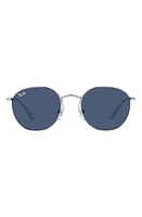 Ray-Ban Kids' Rob Junior 48mm Round Sunglasses in Silver at Nordstrom