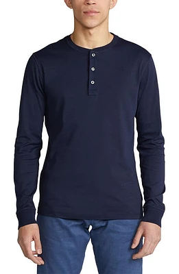 Ralph Lauren Purple Label Pima Cotton Henley Classic Chairman Navy at Nordstrom,