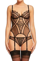 Dita Von Teese Muse Underwire Bustier Black at Nordstrom,