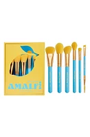 SPECTRUM Amalfi Travel Book 6-Piece Makeup Brush Set $56 Value in Blue/Yellow at Nordstrom