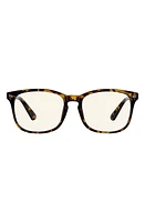 Velvet Eyewear Hannah 52mm Round Blue Light Blocking Glasses in Tortoise at Nordstrom